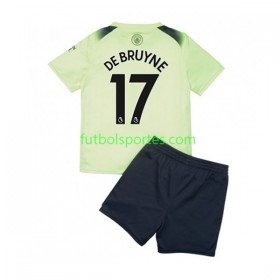 Camiseta Manchester City De Bruyne 17 Niño Tercera Equipación 2022/2023
